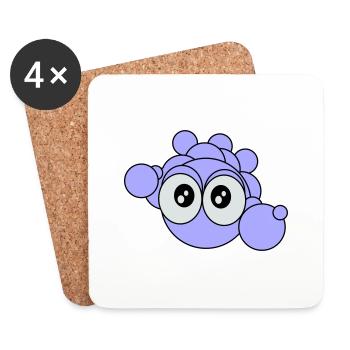 Bubbles - Coasters (set of 4) - white - Front
