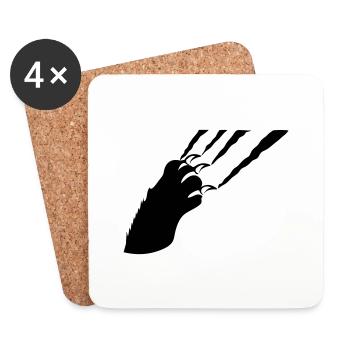 claw - Coasters (set of 4) - white - Front