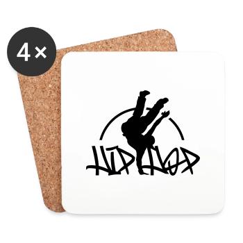 session_hiphop - Coasters (set of 4) - white - Front