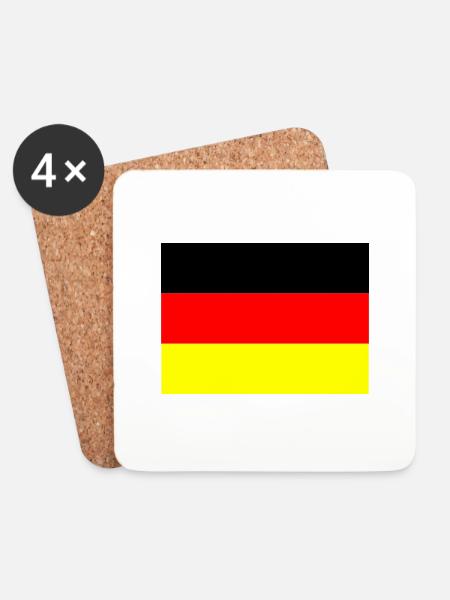 germany - Untersetzer (4er-Set) - Weiß