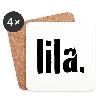 lila - Untersetzer (4er-Set) - Weiß - Vorne