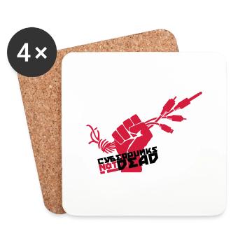 Cyber Punks not dead - Coasters (set of 4) - white - Front