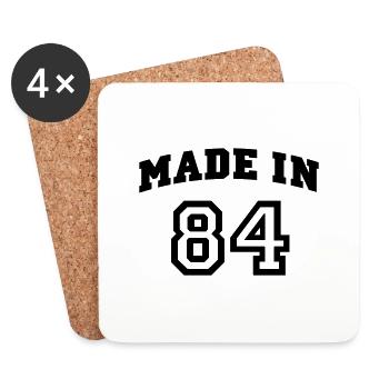 mp_madein84a - Dessous de verre (lot de 4) - blanc - Devant