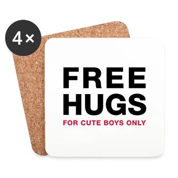 freehugsboys - Coasters (set of 4) - white - Front