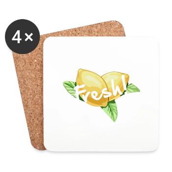 Fresh! - Untersetzer (4er-Set) - Weiß - Vorne
