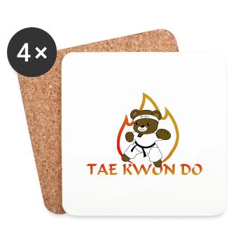 Taekwondo - Untersetzer (4er-Set) - Weiß - Vorne