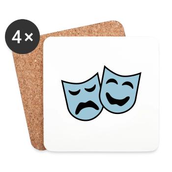 theater_2c - Coasters (set of 4) - white - Front