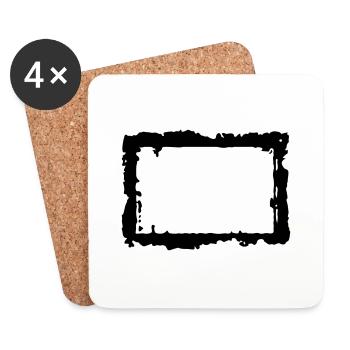 frame_4_vec_1 de - Untersetzer (4er-Set) - Weiß - Vorne
