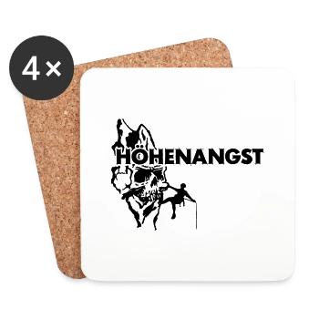 Höhenangst - Untersetzer (4er-Set) - Weiß - Vorne