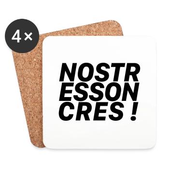 No Stress On Cres / block - Untersetzer (4er-Set) - Weiß - Vorne