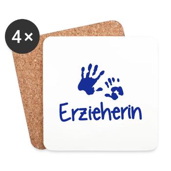 Erzieherin - Untersetzer (4er-Set) - Weiß - Vorne