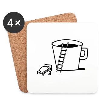 good rning-coffee - Untersetzer (4er-Set) - Weiß - Vorne