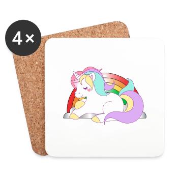 einhorn16 - Coasters (set of 4) - white - Front