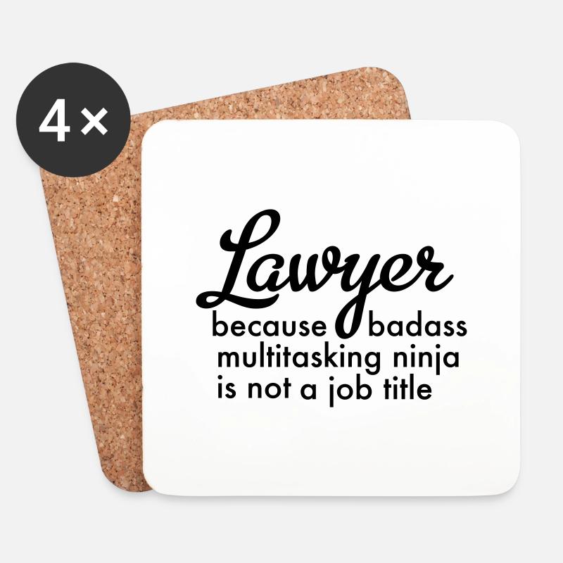 lawyer - Untersetzer (4er-Set) - Weiß