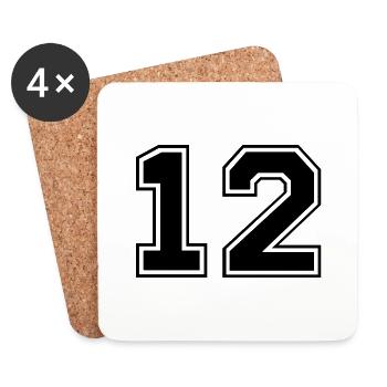 12 - Untersetzer (4er-Set) - Weiß - Vorne