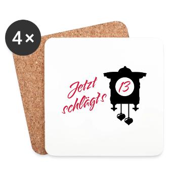 Birthday - It Goes to 13 - Coasters (set of 4) - white - Front