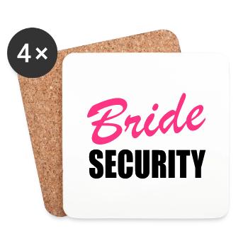 bride security - Coasters (set of 4) - white - Front