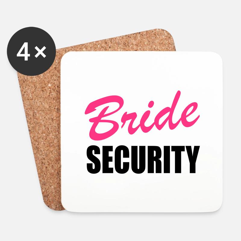 bride security - Coasters (set of 4) - white