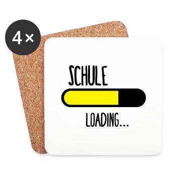 Schule Loading... - Untersetzer (4er-Set) - Weiß - Vorne