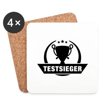 testsieger_f1 - Dessous de verre (lot de 4) - blanc - Devant