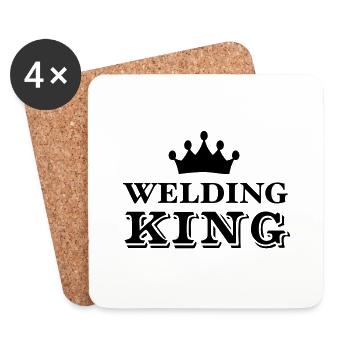 Welding King - Untersetzer (4er-Set) - Weiß - Vorne