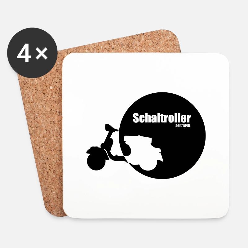 Schaltroller seit 1946 - Untersetzer (4er-Set) - Weiß