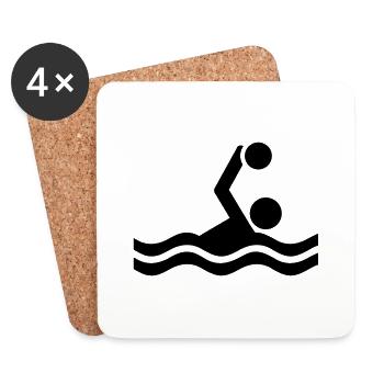 Water polo - Coasters (set of 4) - white - Front