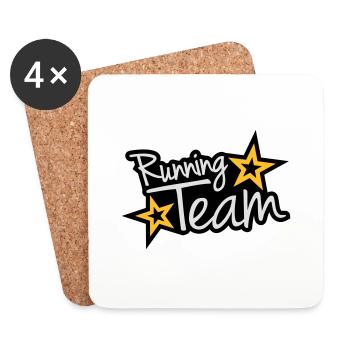 Running Team - Coasters (set of 4) - white - Front