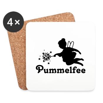 elfe_fee_pummelfee - Coasters (set of 4) - white - Front
