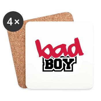 Bad Boy - Dessous de verre (lot de 4) - blanc - Devant