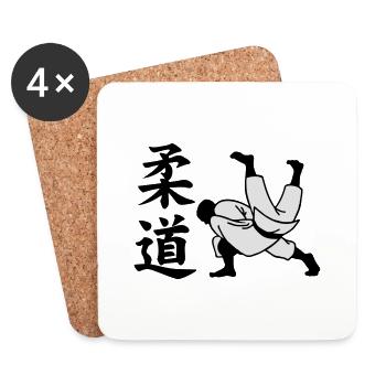 judo - Coasters (set of 4) - white - Front