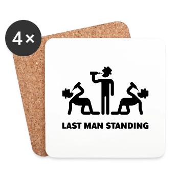 Last Man Standing (Binge Drinking Party) - Coasters (set of 4) - white - Front