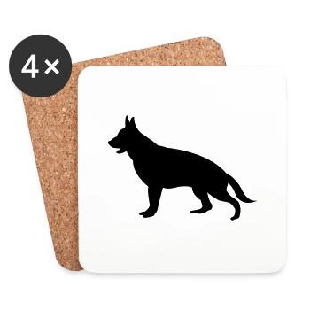 dog - Untersetzer (4er-Set) - Weiß - Vorne