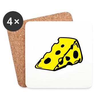 cheese_1 - Dessous de verre (lot de 4) - blanc - Devant