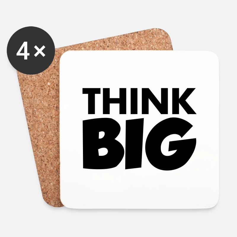 Think Big - Untersetzer (4er-Set) - Weiß