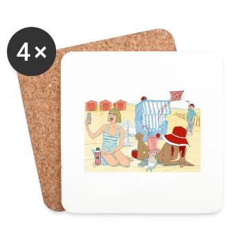 Holiday - Untersetzer (4er-Set) - Weiß - Vorne