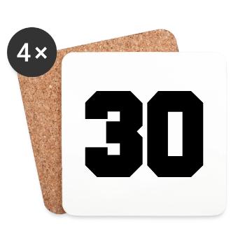 30 - Untersetzer (4er-Set) - Weiß - Vorne
