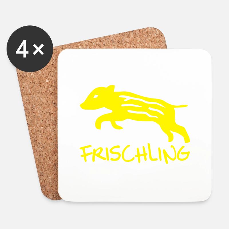 Frischling - Untersetzer (4er-Set) - Weiß