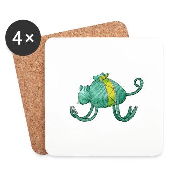 iCat - Coasters (set of 4) - white - Front