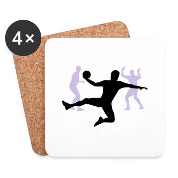 Handball - Coasters (set of 4) - white - Front