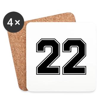 22 - Dessous de verre (lot de 4) - blanc - Devant