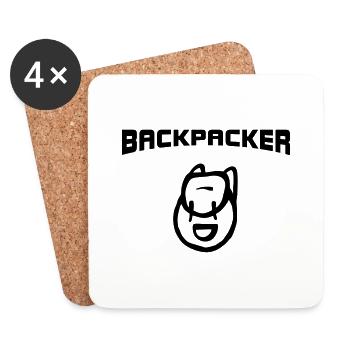 Backpacker Backpack - Coasters (set of 4) - white - Front