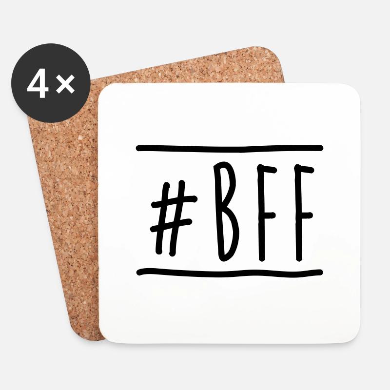 #BFF - Untersetzer (4er-Set) - Weiß