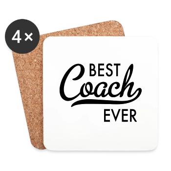 Best coach - Coasters (set of 4) - white - Front