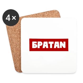 BRATAN - Untersetzer (4er-Set) - Weiß - Vorne