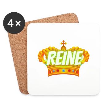 REINE - Dessous de verre (lot de 4) - blanc - Devant