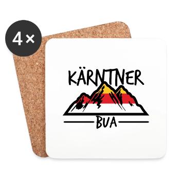 Kärnten Kärntner Bua - Untersetzer (4er-Set) - Weiß - Vorne