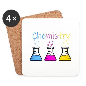 Chemie - Fantastisches Desing! :) - Untersetzer (4er-Set) - Weiß - Vorne