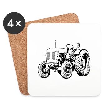 Steyr Traktor Steyr Austria /Farmer / Village Child - Coasters (set of 4) - white - Front