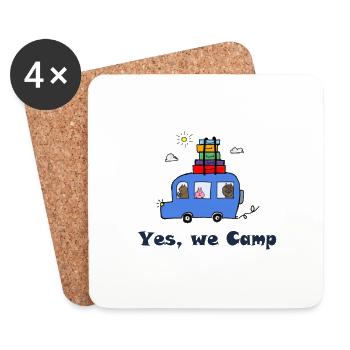 Camper ... - Untersetzer (4er-Set) - Weiß - Vorne